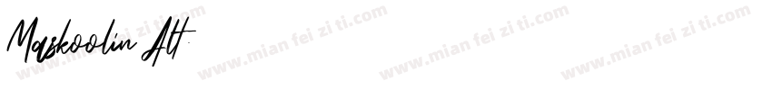 Maskoolin Alt字体转换